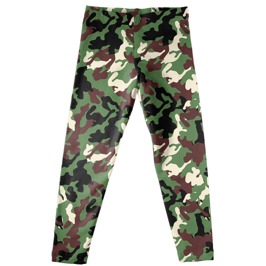 Girls green camo leggings - Wimziy&Co.