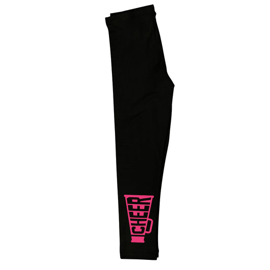 Cheer Megaphone Black Leggings - Wimziy&Co.