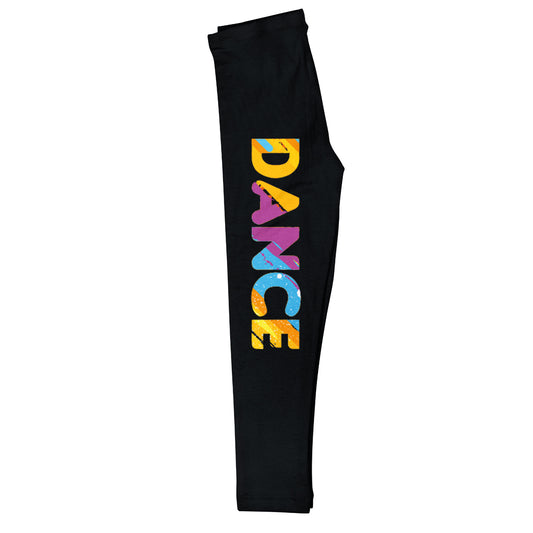 Black and coloful dance girls leggings - Wimziy&Co.