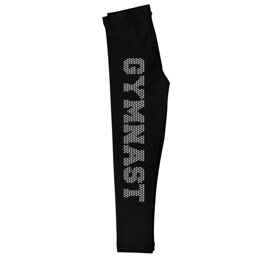 Black and white gymnast girls leggings - Wimziy&Co.