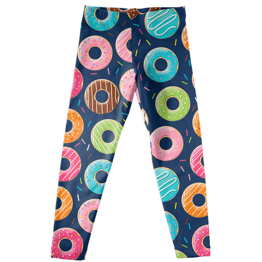 Donuts Print Navy Leggings - Wimziy&Co.