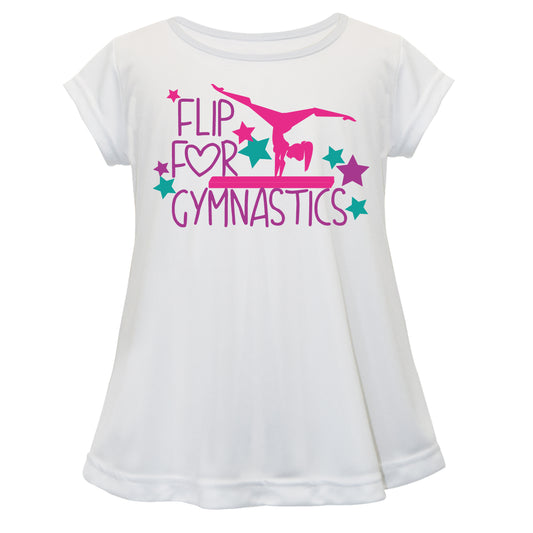 Flip For Gymnastics White Laurie Top - Wimziy&Co.
