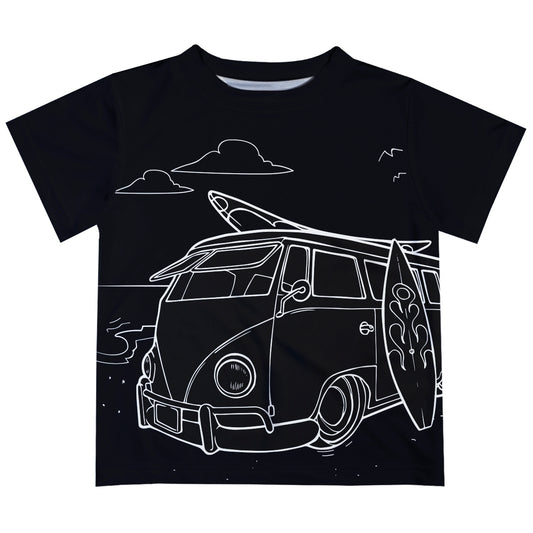 Combi Black Short Sleeve Tee Shirt - Wimziy&Co.
