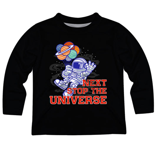Next Stop Black and Navy Long Sleeve Tee Shirt - Wimziy&Co.