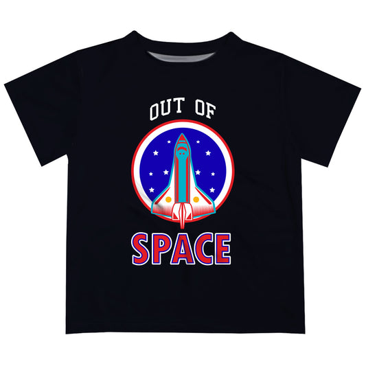 Out Space Black Short Sleeve Tee Shirt - Wimziy&Co.