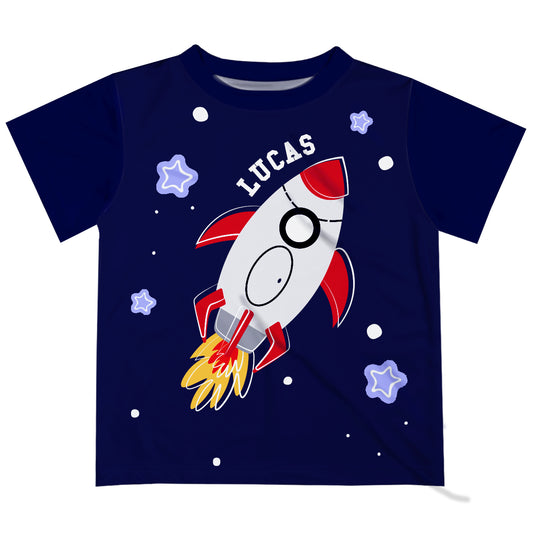 Rocket Navy Short Sleeve Tee Shirt - Wimziy&Co.