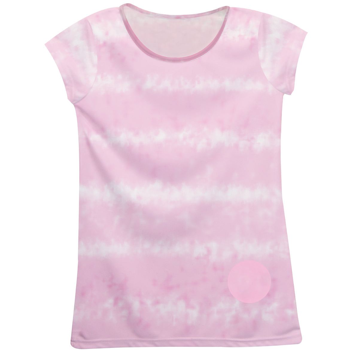 Tie Dye Monogram Pink Short Sleeve Tee Shirt - Wimziy&Co.