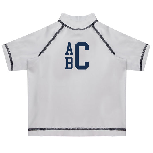 Monogram Short Sleeve Rash Guard - Wimziy&Co.