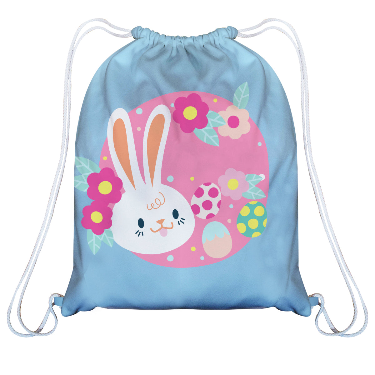 Bunny Name Light Blue Gym Bag - Wimziy&Co.