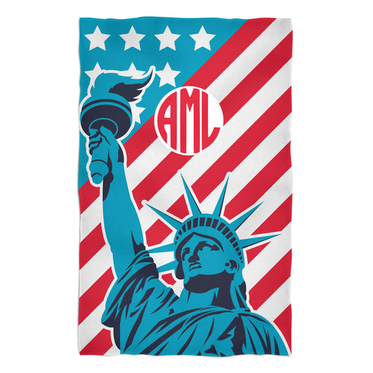 Americana Monogram Towel 51 x 32 inches - Wimziy&Co.