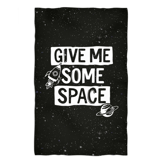 Give Me Some Space Black Towel - Wimziy&Co.