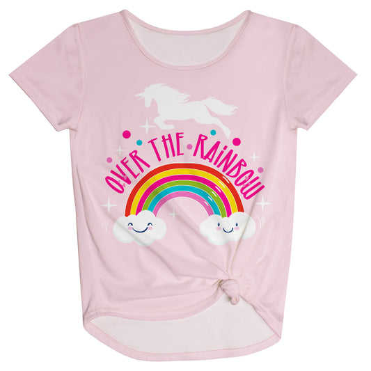 Over The Rainbow Pink Knot Top - Wimziy&Co.
