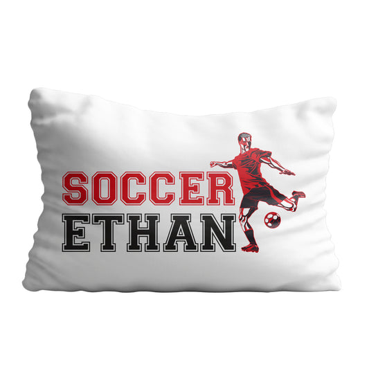 Soccer player name white pillow case - Wimziy&Co.