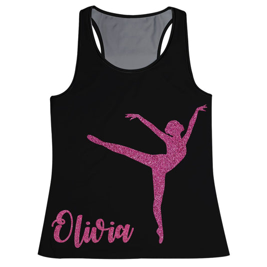 Ballerina Name Black Tank Top - Wimziy&Co.