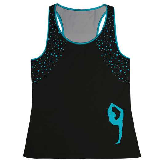 Gymnast Silhouette Black Tank Top - Wimziy&Co.