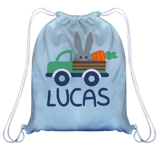 Bunny Truck Name Light Blue Easter Bag - Wimziy&Co.
