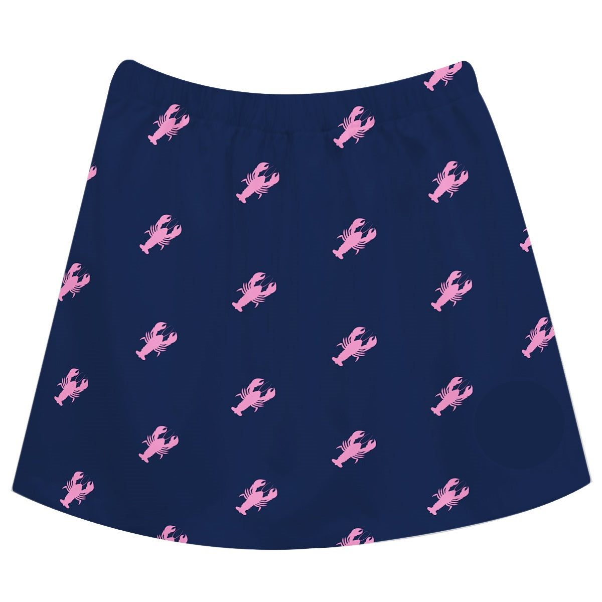 Lobster Print Monogram Navy Girl Skirt - Wimziy&Co.