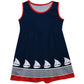 Sailboat Monogram Navy Tank Dress - Wimziy&Co.