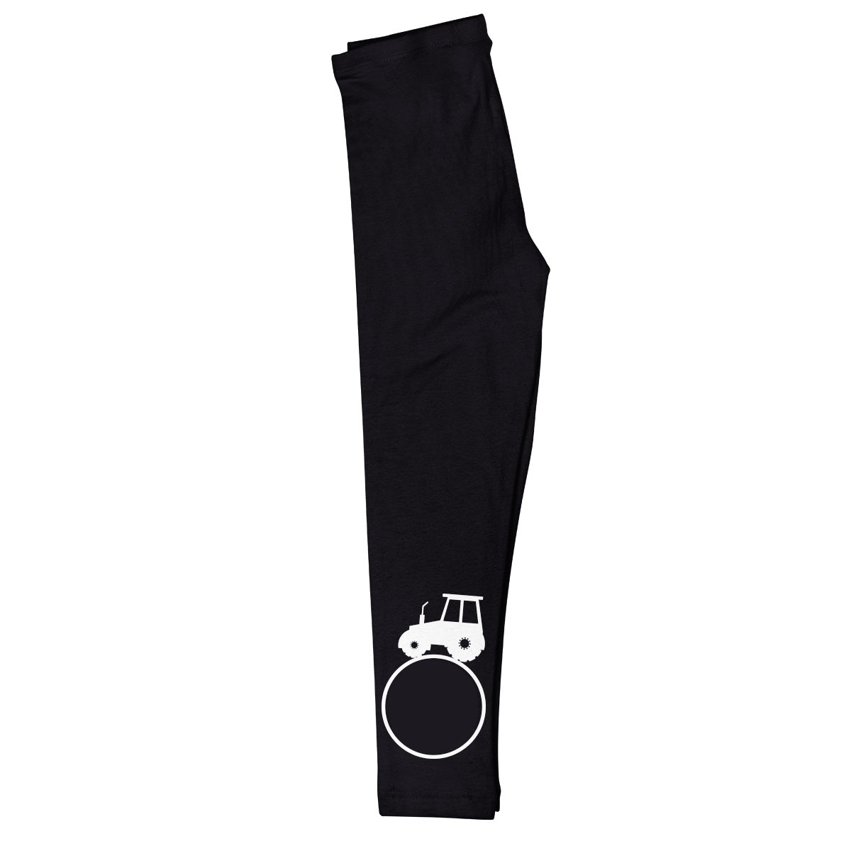 Tractor Personalized Monogram Black Leggings - Wimziy&Co.