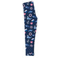 Nautical Print Monogram Navy Leggings - Wimziy&Co.