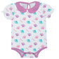 Shellwhite Pink PP Girls Onesie Short Sleeve