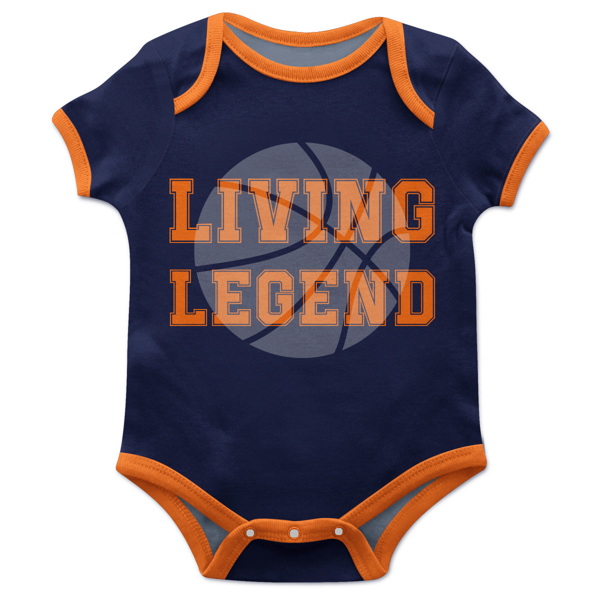 Living Legend Navy Short Sleeve Onesie