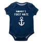 Mommys First Mate Navy Boys Onesie