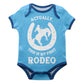 This Is My First Rodeo Light Blue Short Sleeve Onesie