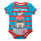 Wualrus Name Blue Boys Onesie
