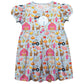 Farm Print Personalized Monogram Light Blue Short Sleeve Epic Dress