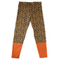 Animal Print Brown and Orange Leggings