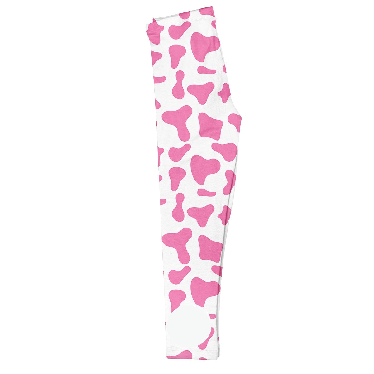 Cow Print Personalized Monogram White Leggings - Wimziy&Co.