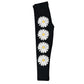 Daisies Monogram Black Leggings - Wimziy&Co.
