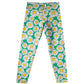 Daisies Print Green Leggings