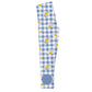 Daisies Print Monogram Blue Check Leggings - Wimziy&Co.