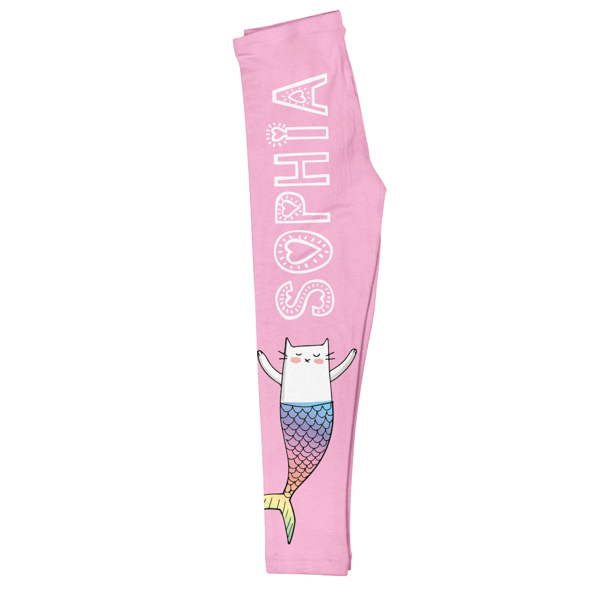 Mermaidcat Name Pink Leggings