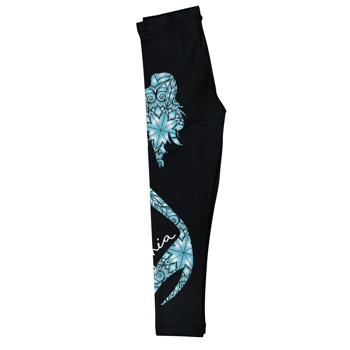 Mermaid Name Black Leggings - Wimziy&Co.