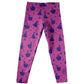 Princess Monogram Pink and Purple Leegings