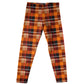 Plaid Brown and Orange Leggings