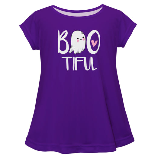 Bootiful Purple Short Sleeve Laurie Top
