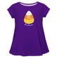Candy Corn Name Purple Short Sleeve Laurie Top