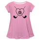 Golf Monogram Pink Short Sleeve Laurie Top