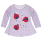 Ladybugs Name Purple Long Sleeve Laurie Top - Wimziy&Co.