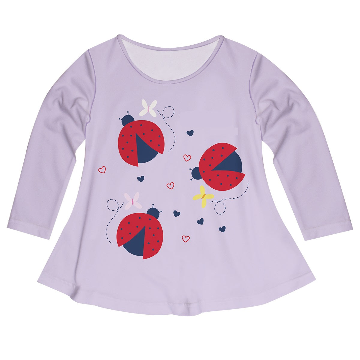 Ladybugs Name Purple Long Sleeve Laurie Top - Wimziy&Co.