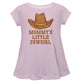 Mommy's Little Cowgirl Pink Short Sleeve Laurie Top