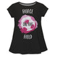 Fierce On The Field Black Short Sleeve Laurie Top