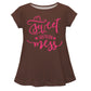 Sweet Southern Mess Brown Short Sleeve Laurie Top