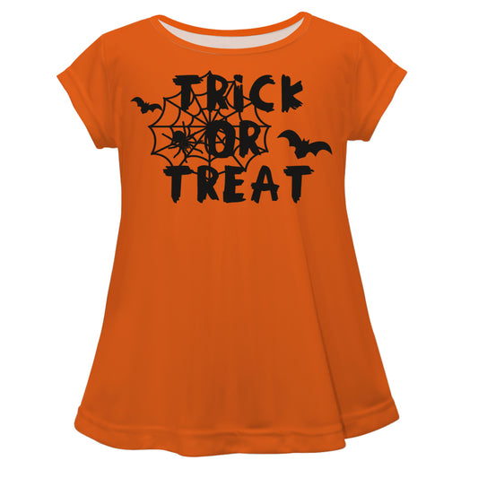 Trick or Treat Orange and Black Laurie Top