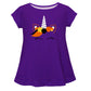 Unicorn Halloween Purple Short Sleeve Laurie Top