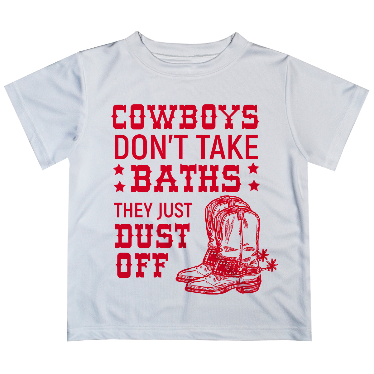 Cowboys White Short Sleeve Tee Shirt